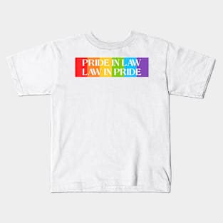 PRIDE IN LAW PRIDE IN PRIDE LAWYER'S JOURNEY Kids T-Shirt